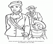 Printable Womens Suffrage coloring pages