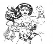 Printable super woman coloring pages