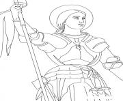 Printable Joan of Arc coloring pages