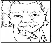 Printable angelou coloring pages