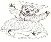 Printable 3 little dassies lindi by jan brett coloring pages