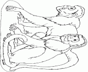 Printable on noahs ark coloring mural monkey by jan brett coloring pages