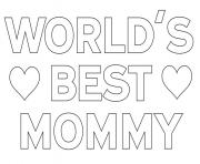 Printable worlds best mommy mom coloring pages