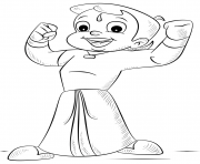Printable chhota bheem coloring pages