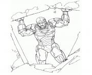 Printable iron man en danger superheros coloring pages