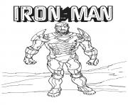 Printable The Fierce Iron Man a4 avengers marvel coloring pages