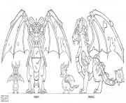 Printable Dragon city Dragon Guardian Earth Ortho coloring pages