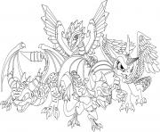 Dragon Coloring Pages Free Printable City Official