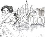 Printable chateau kingdom elena of avalor coloring pages