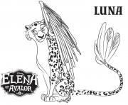 Printable Elena Of Avalor Luna coloring pages