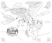 Printable Elena of Avalor Jaquin disney princess coloring pages