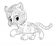 Printable Shimmer And Shine Nahal coloring pages