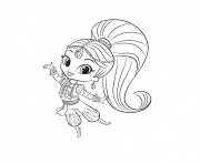 Printable Shimmer and Shine Printable coloring pages
