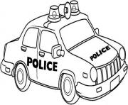 POLICE CAR Coloring Pages Color Online Free Printable