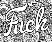 Printable fuck word coloring pages