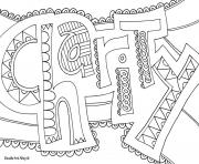 Printable charity word coloring pages