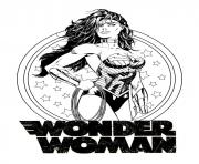 Printable wonder woman for adult dc comics coloring pages