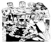 Printable wonder woman justice league inks by shoveke coloring pages