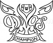 Printable WWE Diva Championship Belt nikki bella wrestling coloring pages