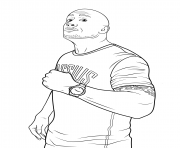Printable wwe dwayne the rock johnson coloring page coloring pages