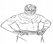 rey mysterio coloring page