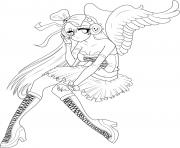 Printable Anime Angel Girl 5 coloring pages
