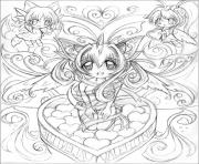 Printable Sketch Anime coloring pages