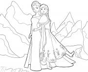 Printable Elsa and Anna Frozen disney coloring pages