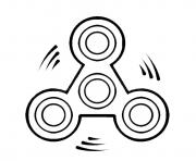 Printable fidget spinner round move coloring pages