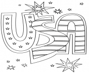 Printable usa doodle coloring pages