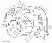 Printable usa celebration 4th july coloring pages