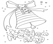 Printable let freedom ring coloring pages