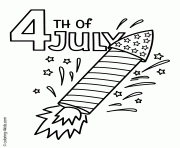 Printable 4 th of july coloring pages