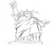 Printable statue of liberty coloring pages