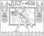 Printable 4th of july independence day coloring pages