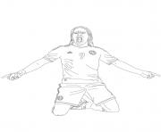Printable radamel falcao soccer coloring pages