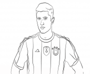 Printable robert lewandowski soccer coloring pages
