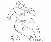 Printable sergio aguero soccer coloring pages