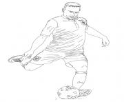 Printable franck ribery France soccer coloring pages