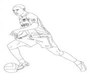 Printable samuel etoo soccer coloring pages