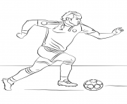 Printable gareth bale soccer coloring pages