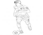 Printable neymar bresil soccer coloring pages