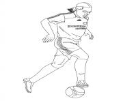 Printable didier drogba soccer coloring pages