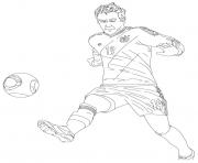 Printable mario gotze soccer coloring pages