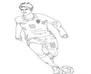 Printable kaka bresil soccer coloring pages