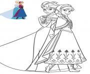 Frozen Coloring Pages Free Printable Anna Elsa Beautiful Dresses