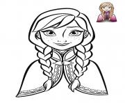 Frozen Coloring Pages Free Printable Anna Face 2018