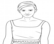 Printable emma watson celebrity coloring pages