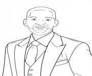 Printable will smith celebrity coloring pages