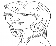 Printable Taylor Swift Funny coloring pages